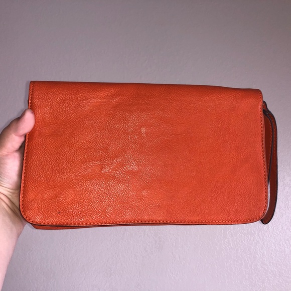 Orange wristlet/clutch - Picture 2 of 3